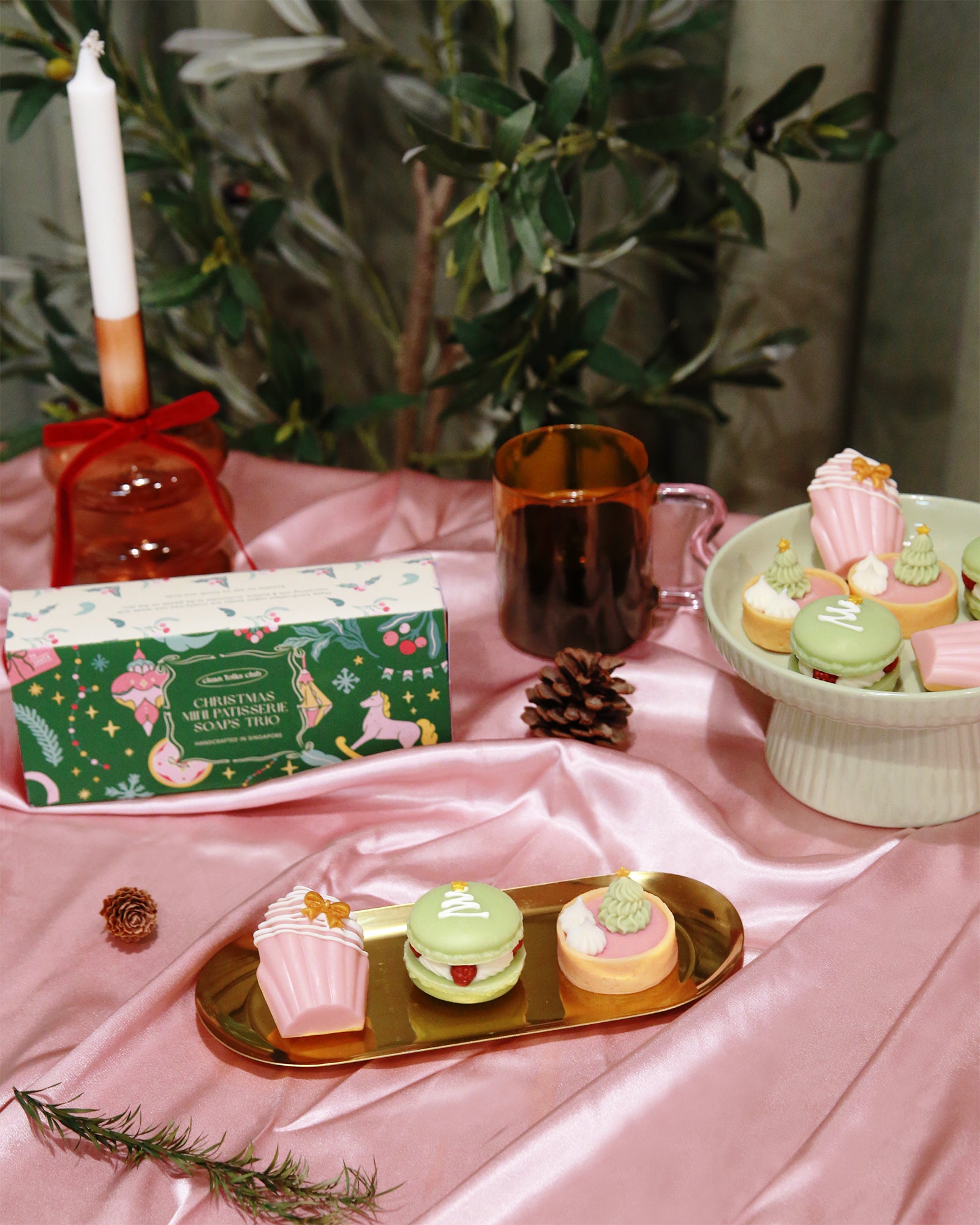 Christmas Mini Patisserie Soaps Trio