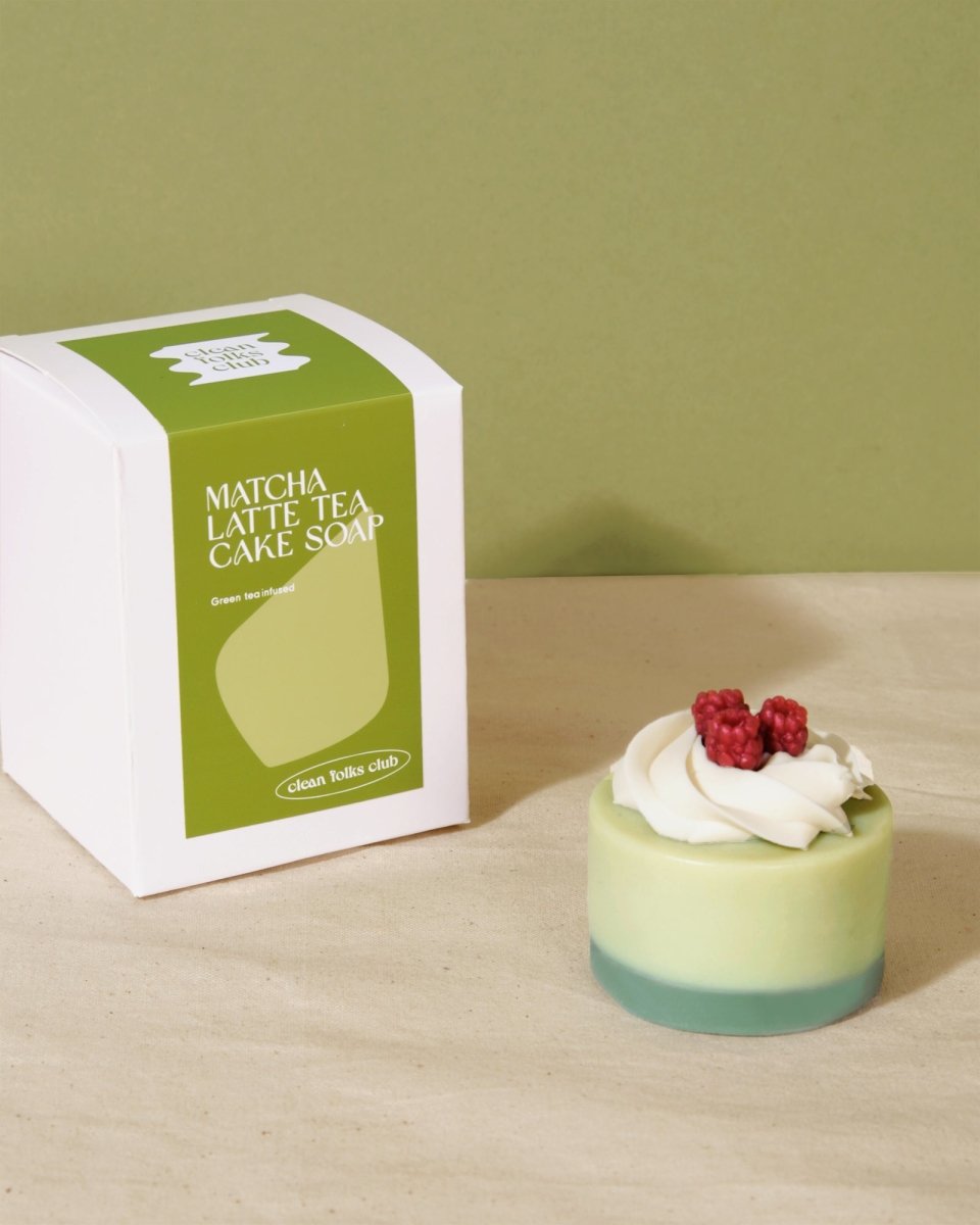 Matcha Latte Tea Cake Soap - Clean Folks Club