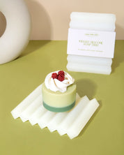 Ridged Silicone Soap Dish (White) - Clean Folks Club